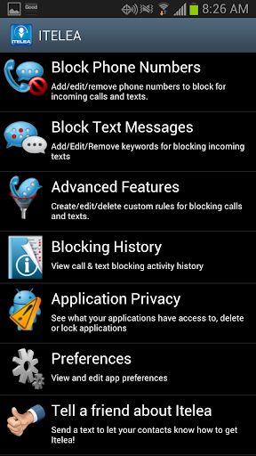 Block Calls text SMS