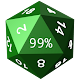 Twenty-Sided Die Battery Meter APK