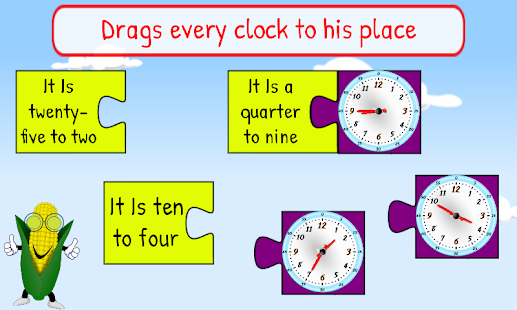 Telling Time Kids 1st Grade(圖7)-速報App