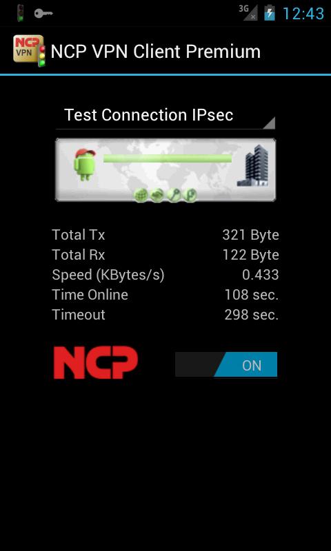 Android application NCP VPN Client Premium screenshort