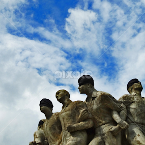 Walk together for freedom by Apu Jaman - Buildings & Architecture Statues & Monuments