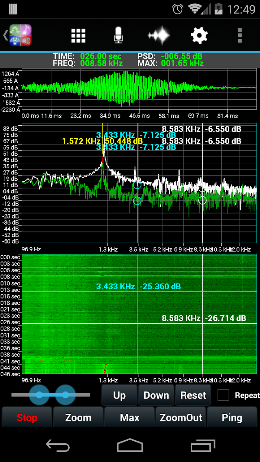 UltimateAudio FFT Spectrum Pro Screen 3