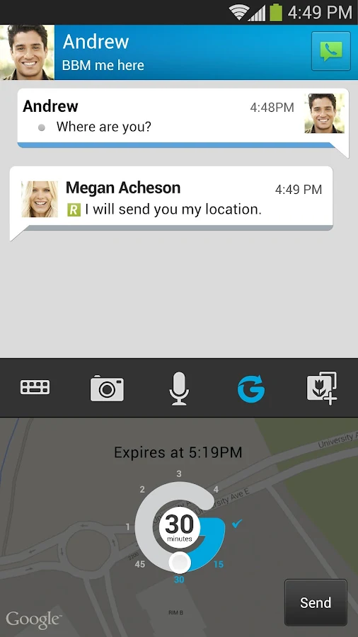 BBM - screenshot