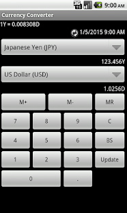 Currencies Quote Widget Screen 2