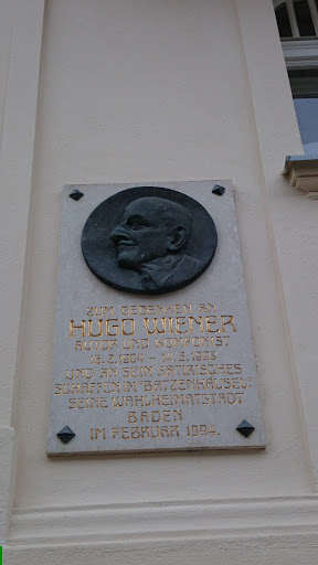 Hugo Wiener Gedenktafel
