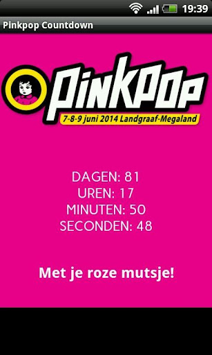 Pinkpop 2015 Countdown