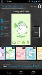 Molang Clover Green Atom theme poster 5