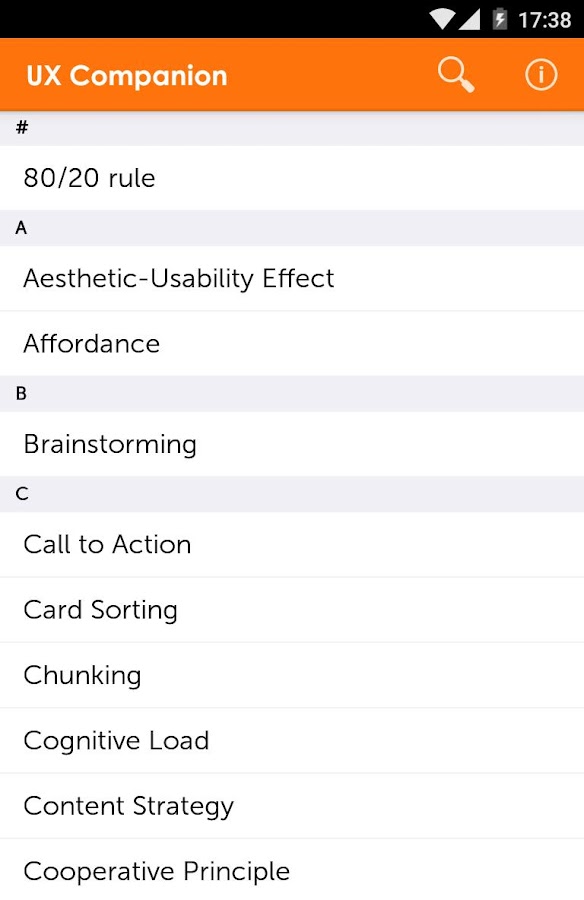    UX Companion- screenshot  