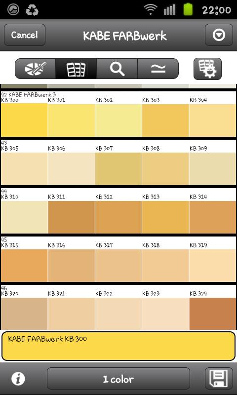 KABE-Farben Screen 3