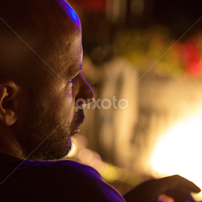 Listening jazz by Radu Kemal - People Portraits of Men