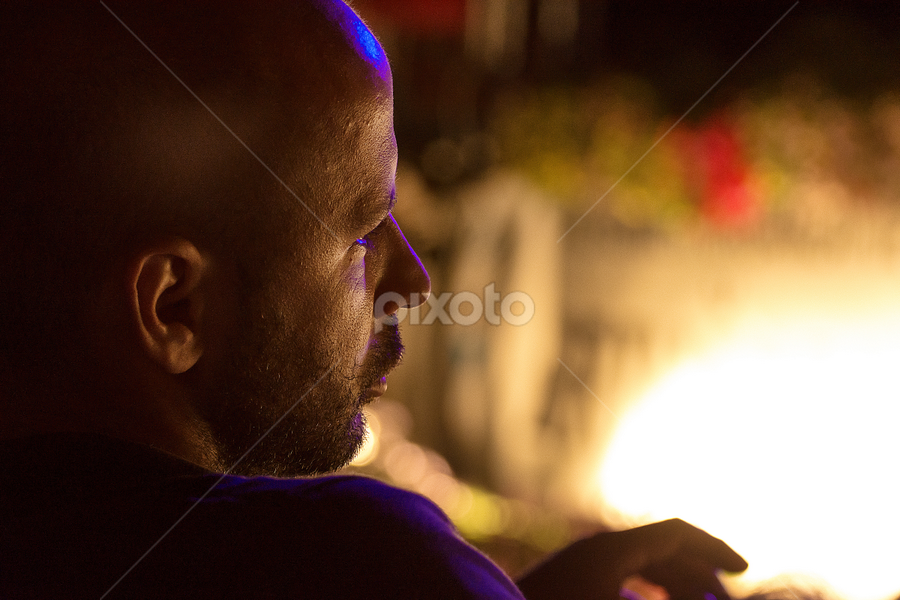 Listening jazz by Radu Kemal - People Portraits of Men