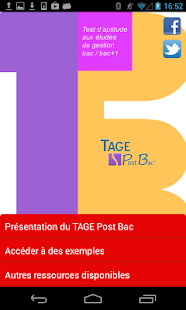 TAGE Post Bac Screenshots 0