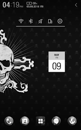 Black Skull Atom Theme poster 4