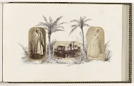 Album with Photographs and Decorations Drawn in Indian Ink