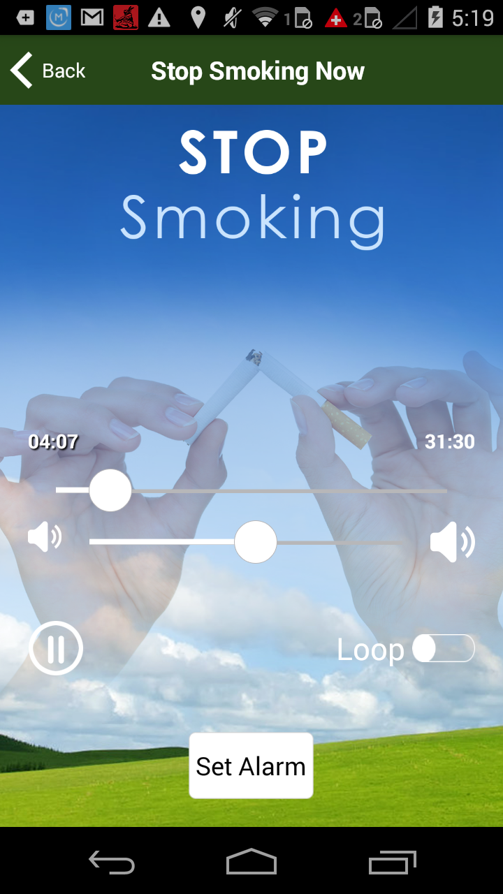 Stop Smoking Hypnotherapy Screen 3