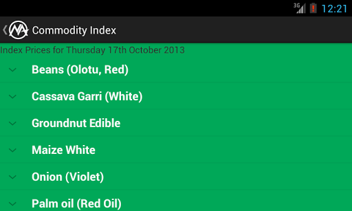 Nigerian Commodities Index