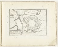 Plattegrond van Charleroi, ca. 1702