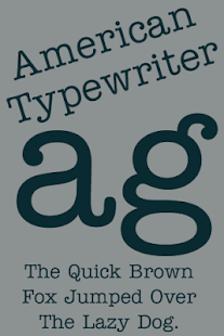 American Typewriter Flipfont