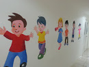 Kids Playing Mural 