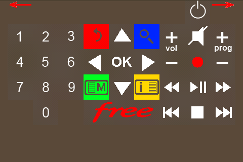 Telecommande Freebox v5 &amp; v6 Screen 2