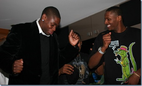 C.J. Miles and Ronnie Brewer 'cut a rug' as the kids of the 1950's say . . .