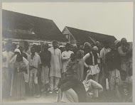 Hindostaanse contractarbeiders in het immigrantendepot