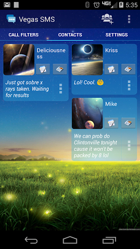 Vegas SMS Holo Theme