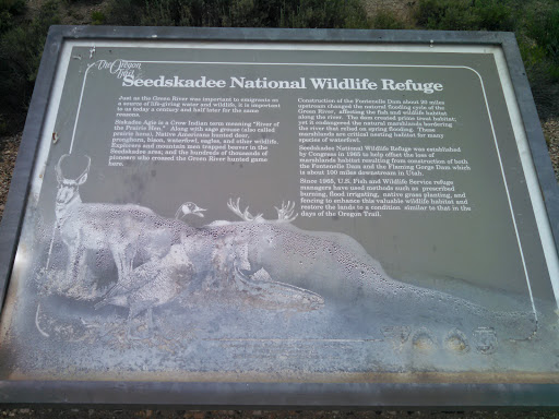 Seedskadee Wildlife Refuge Plaque