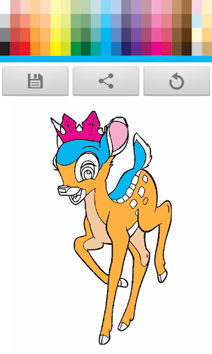 Deer Bamb Coloring Kids