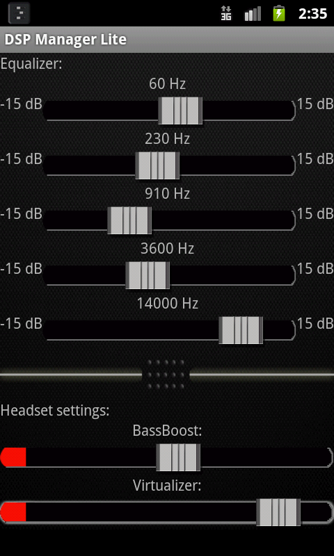DSP Manager &amp; Equalizer Pro Screen 1