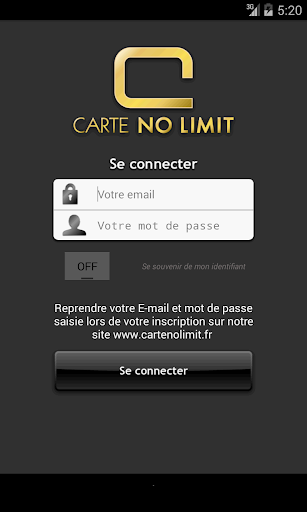 CARTE NO LIMIT