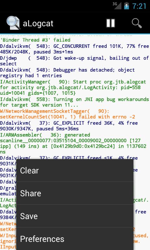 aLogcat Android