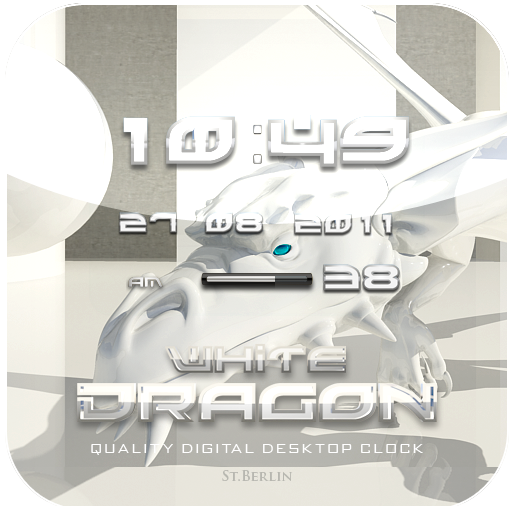 White Dragon Clock Widget 生活 App LOGO-APP開箱王