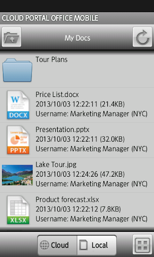 Cloud Portal Office Mobile
