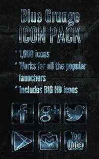 Blue Grunge - Icon Pack