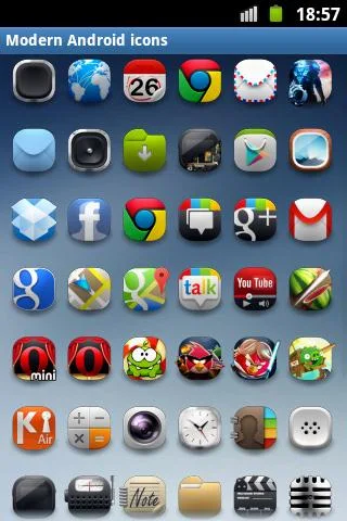 Modern Android Icon Pack - screenshot