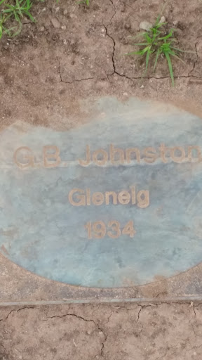 Magary Grove G. B. Johnston 1934 Tribute Plaque
