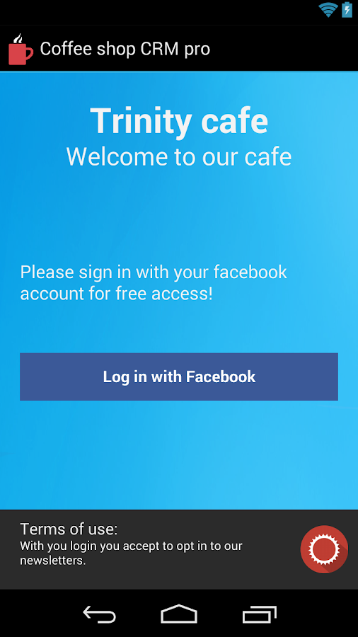 Cafe CRM Pro - screenshot