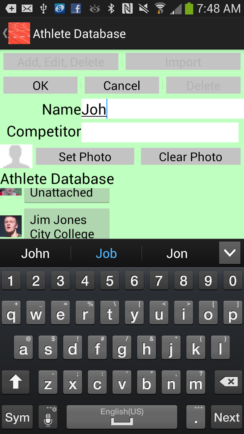 Running Coachs Clipboard Screen 3