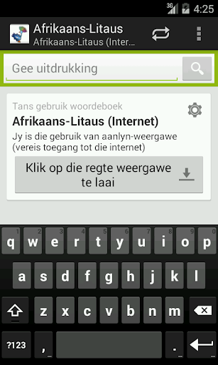 Afrikaans-Litaus woordeboek