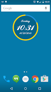 Round Clock Widget Screenshot