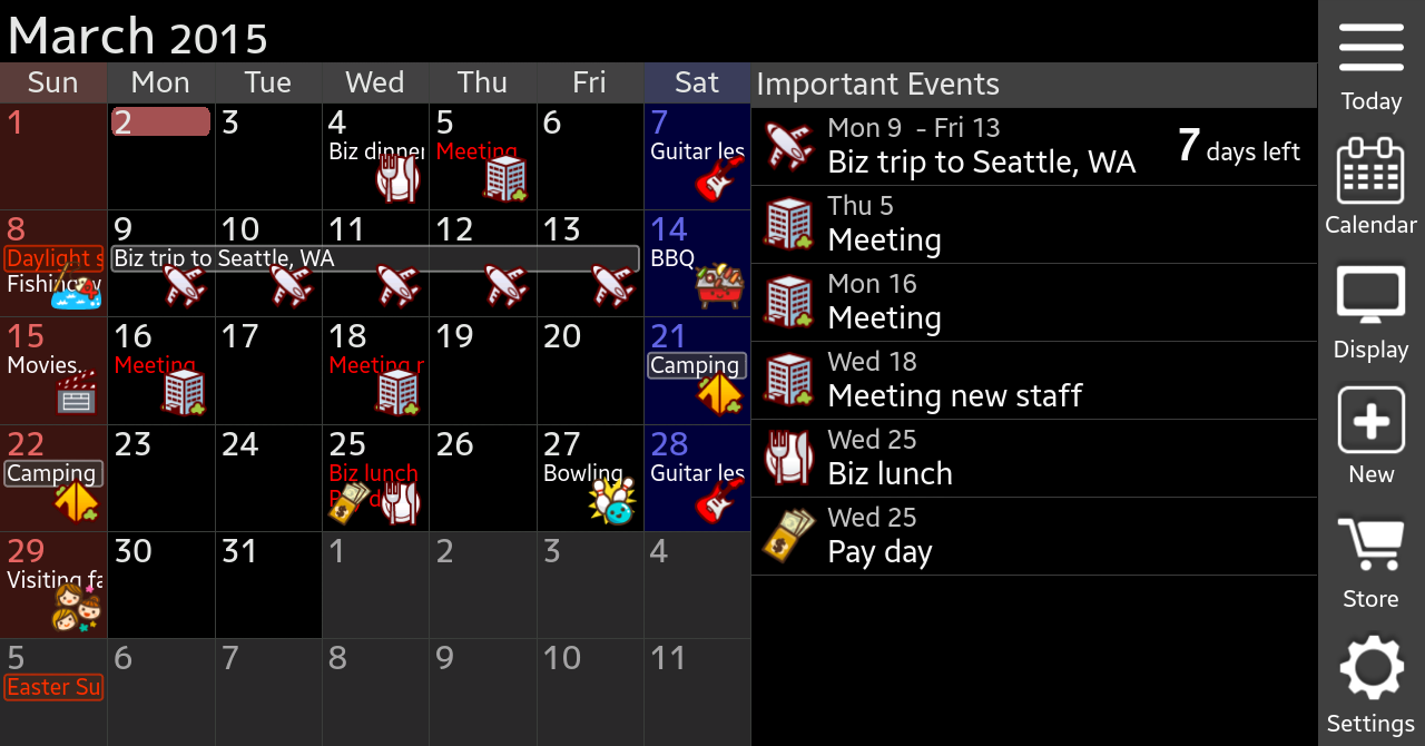 Jorte Kalender - screenshot