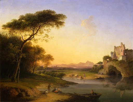 Landscape with Figures on the Banks of the River Adda