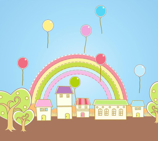 Balloon Rainbow Live Wallpaper