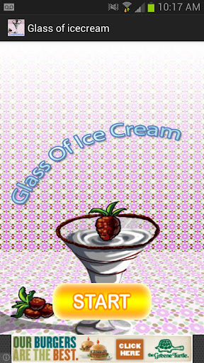 Glass of icecream