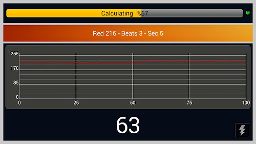Android application Heart Rate Monitor Graph screenshort