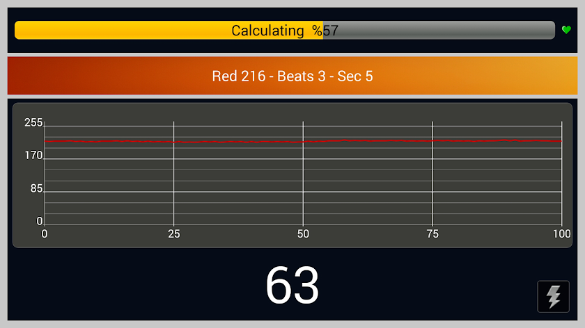 Heart Rate Monitor Graph Screen 1