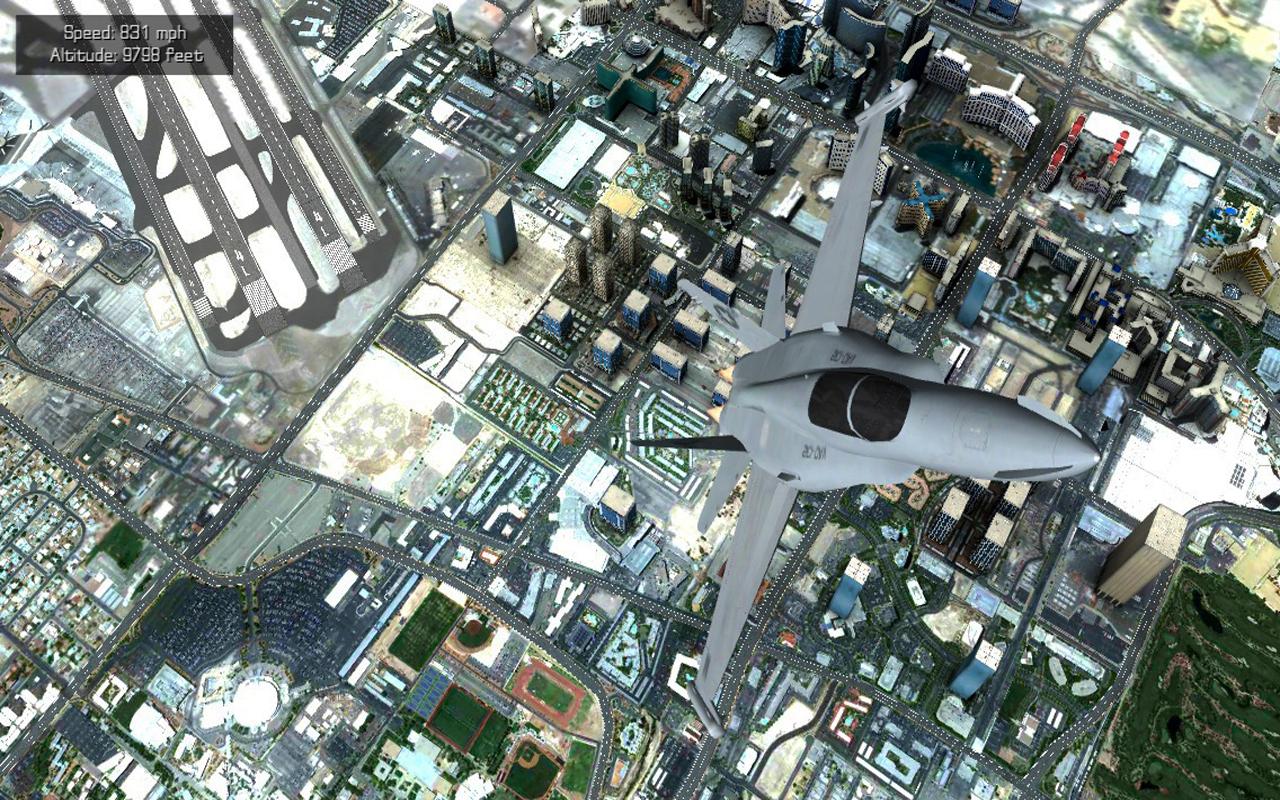 Vôo ilimitado Vegas HD Sim - Screenshot