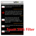 Simplest spam sms filter icon