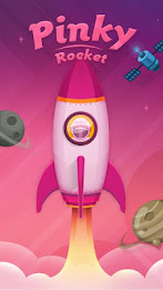 Pinky Rocket GO Launcher Theme poster 1